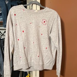 Valentine heart sweatshirt